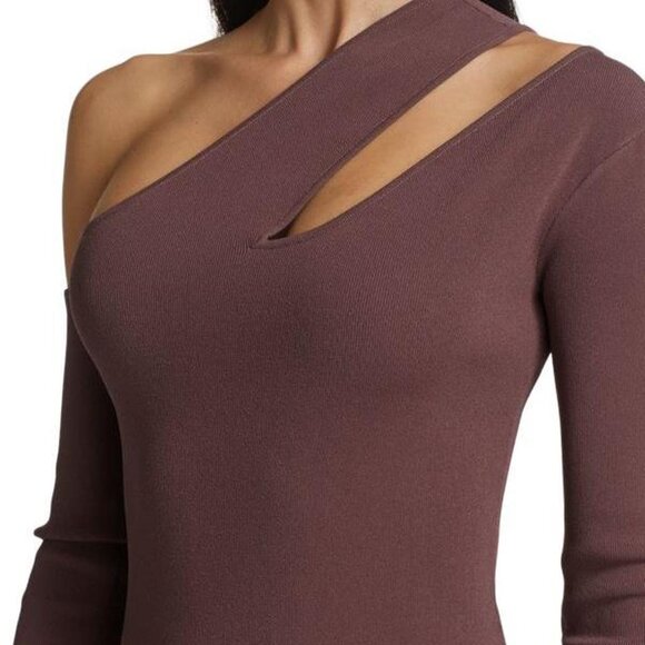 *NANUSHKA - Shani Mauve Cut-out Stretch-knit Mini Dress - Small - Picture 3 of 12